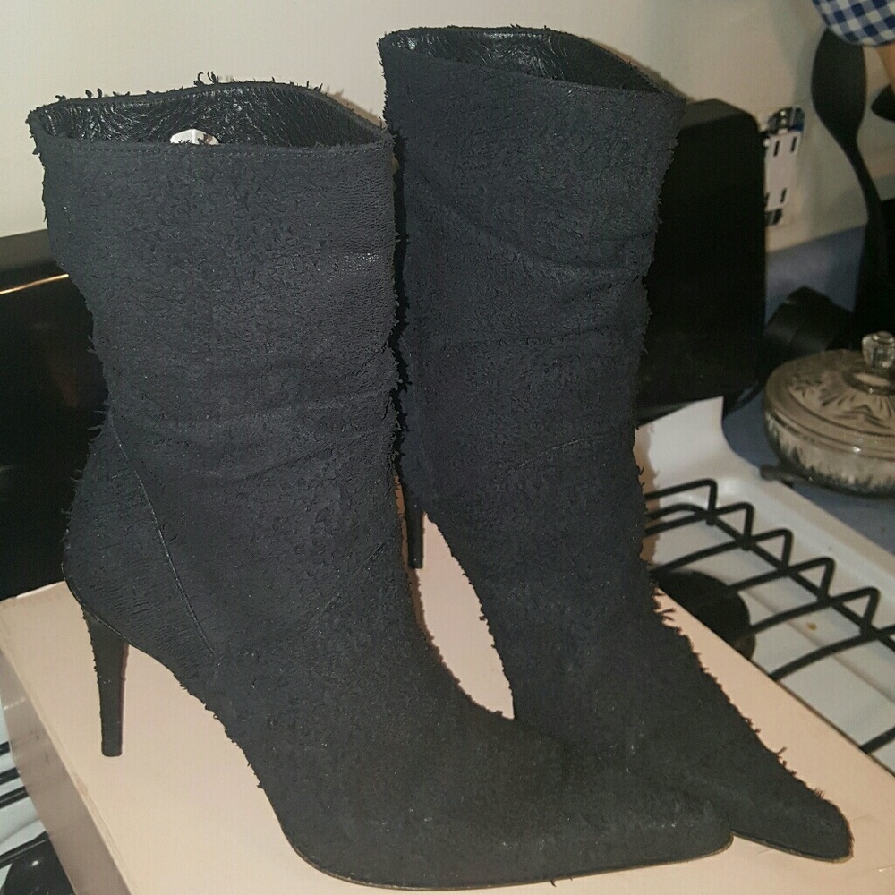 Rare hand-scraped leather boot from Italy