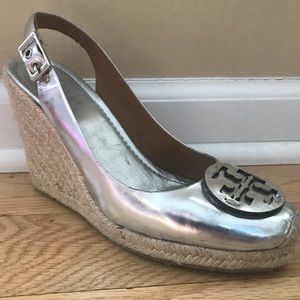 Tory Burch Slingback Espadrille Wedges