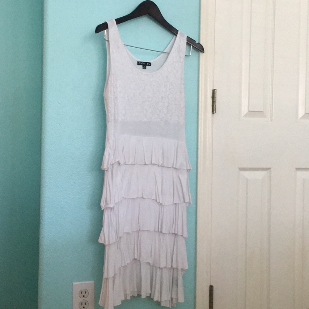 Color Fx Medium White Dress