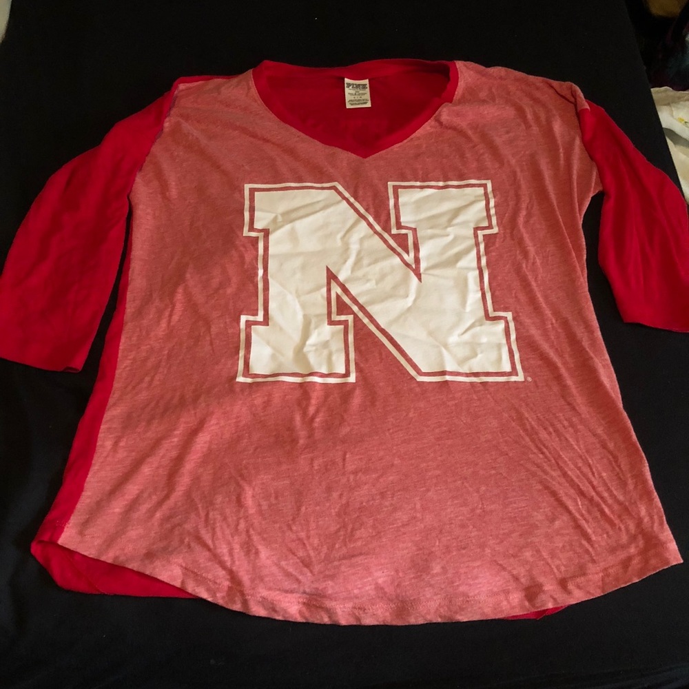 VS Pink Nebraska Cornhuskers shirt NWOT