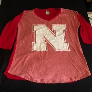 VS Pink Nebraska Cornhuskers shirt NWOT