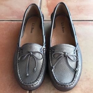 L.L. Bean Pewter Loafers