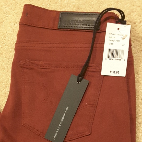 Big Star Alex Skinny jeans size 27 nwt - Picture 2 of 3