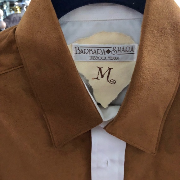 Western suede fringe button down - Picture 4 of 5