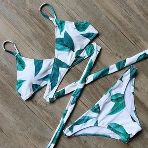 SUPER TRENDY LEAF WRAP BIKINI