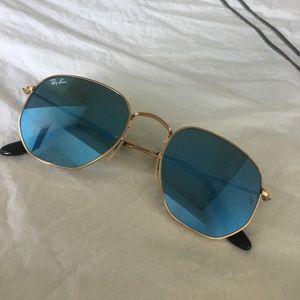 Ray ban hexagonal flat lens