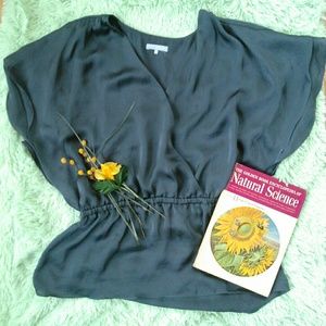 Elastic Waist Batwing Top