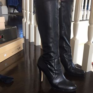 Tahari Leather Stiletto Boots