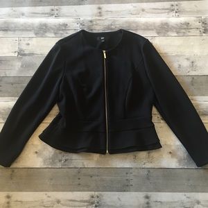 Mossimo Black Peplum Jacket - XL