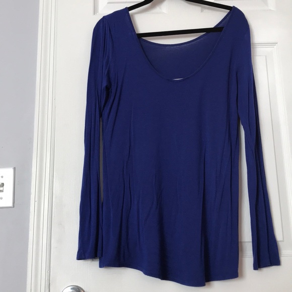 Blue long sleeve top - Picture 2 of 2