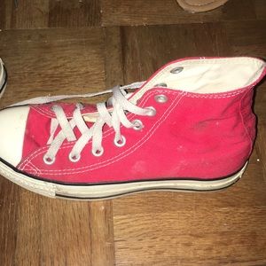 Red High Top Converse