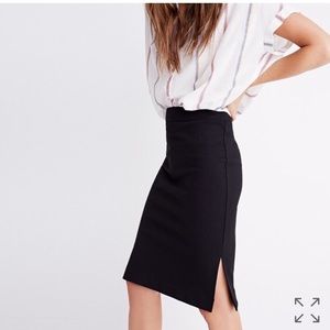 Madewell Column Side-Slit Skirt