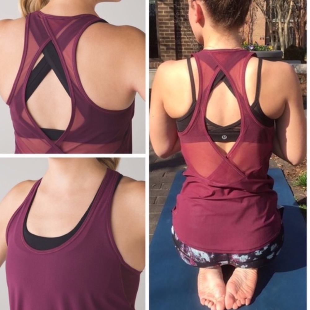 Lululemon Red Grape Tranquil Tank