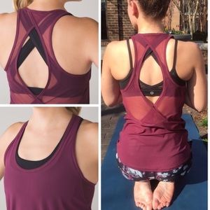 Lululemon Red Grape Tranquil Tank