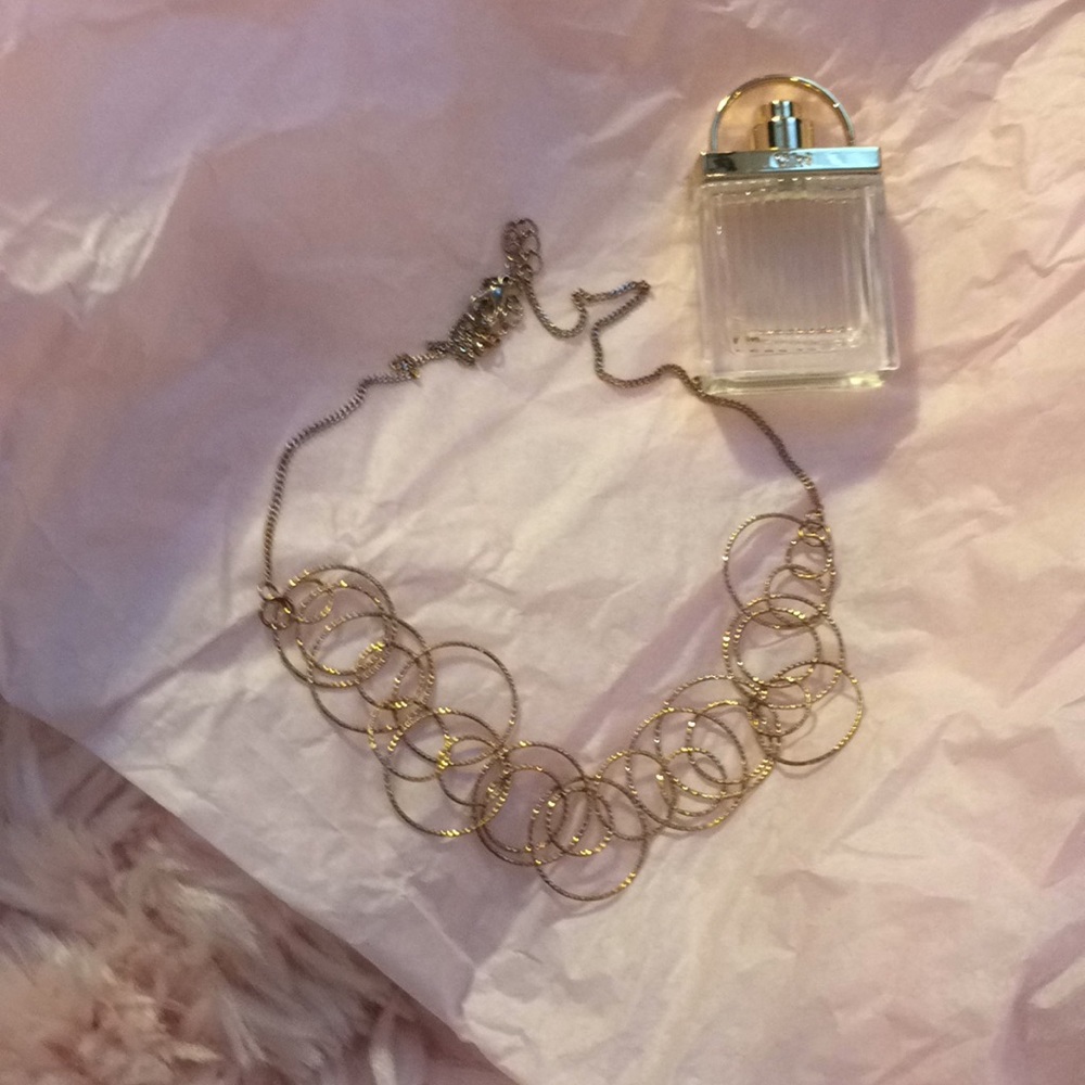 Golden Hoop Necklace