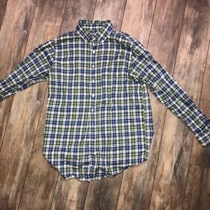Plaid Vineyard Vines dress shirt Kids Large