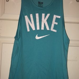 Sky blue nike tank