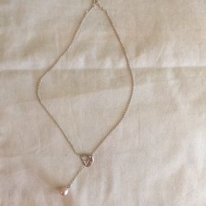 Tiffany & Co. Open Heart Pearl Necklace