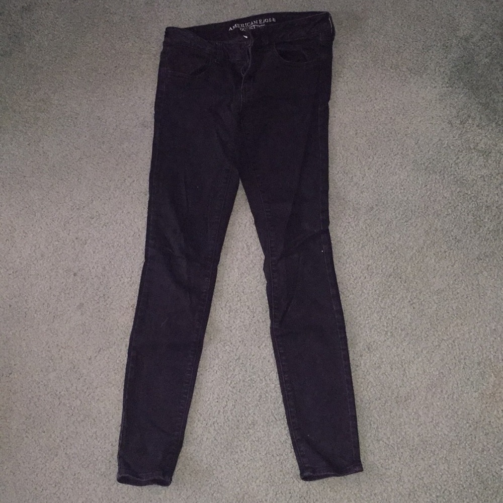 Black AE jeggings