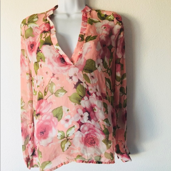 💕Sheer floral top small nasty gal 💕 - Picture 1 of 5