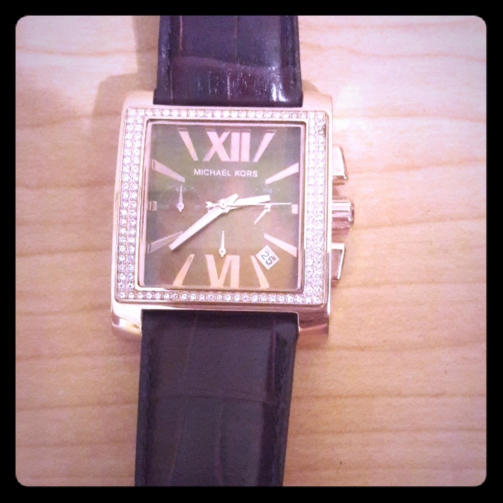 Michael Kors Brown Leather Watch