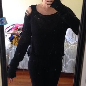 Women's size M urban outfitters black sweater