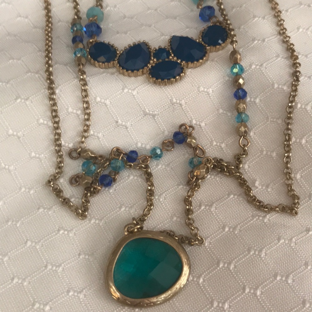 Price DROP ✨Golden chain necklace with jewels