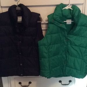 Old navy puffer vests bundle XL