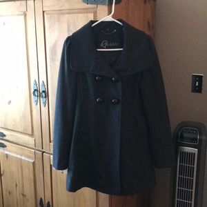 Guess Women’s Charcoal Dress Coat Size Small