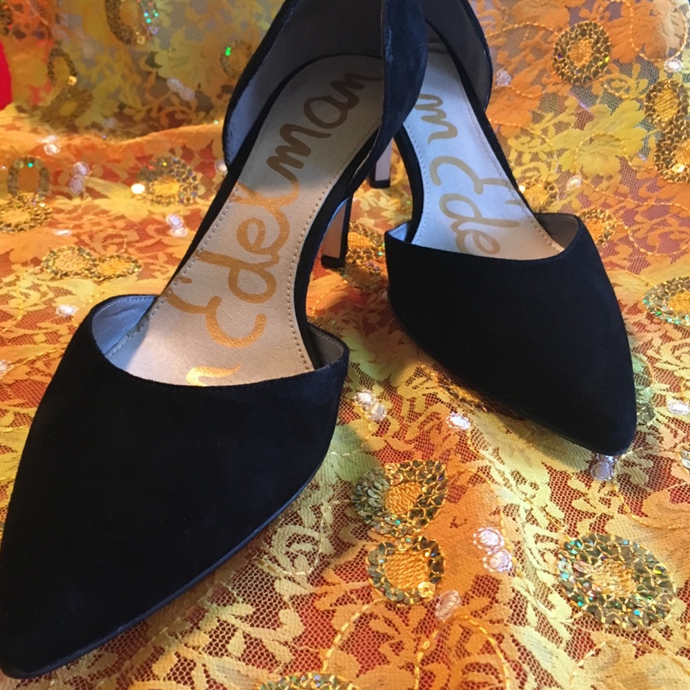 Sam Edelman Opal Black Suede heel