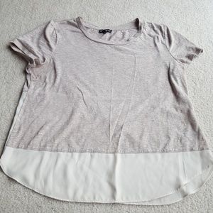 Express top with offwhite trim