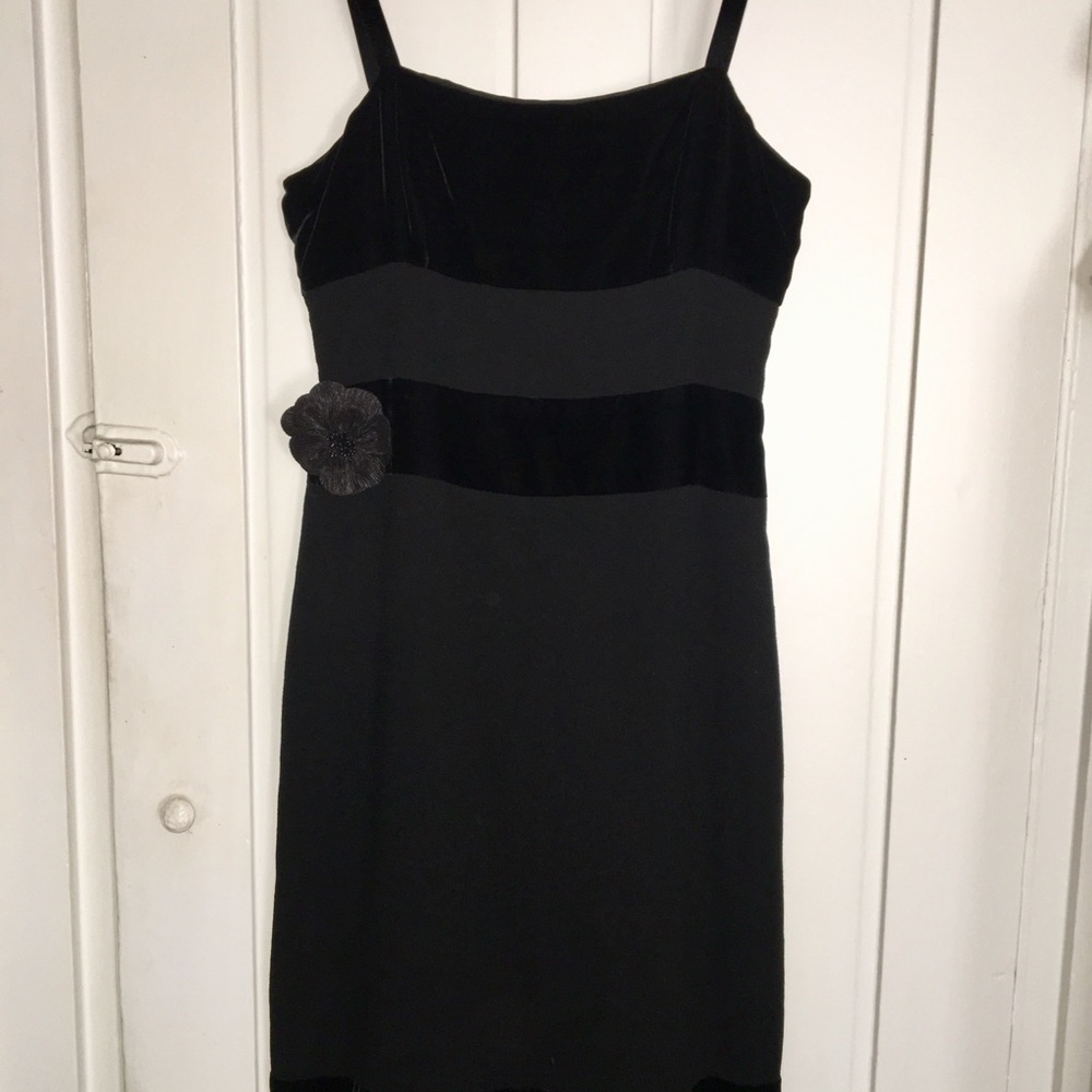 NWT VERA WANG COUTURE Black Velvet Dress $1290