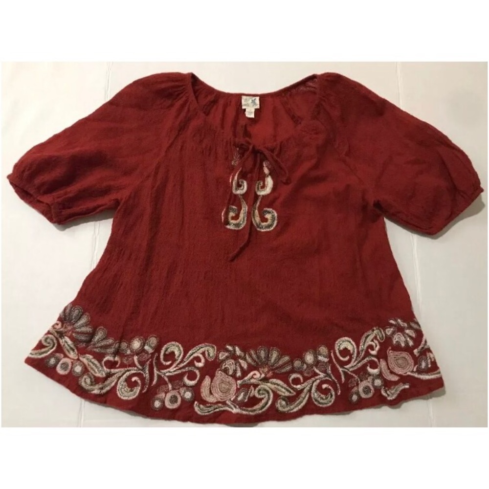 Anthropologie Edme & Esyllte peasant boho blouse 4