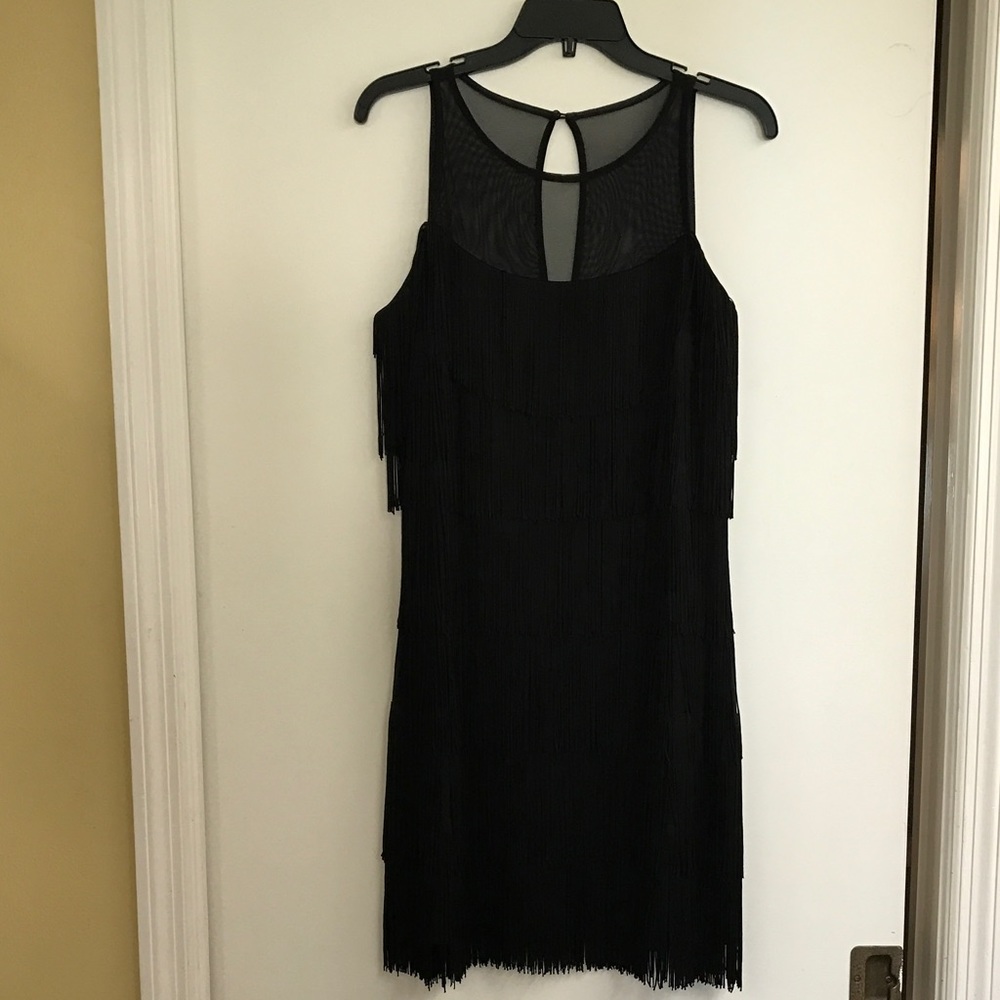 White House Black Market Fringe Cocktail Dress