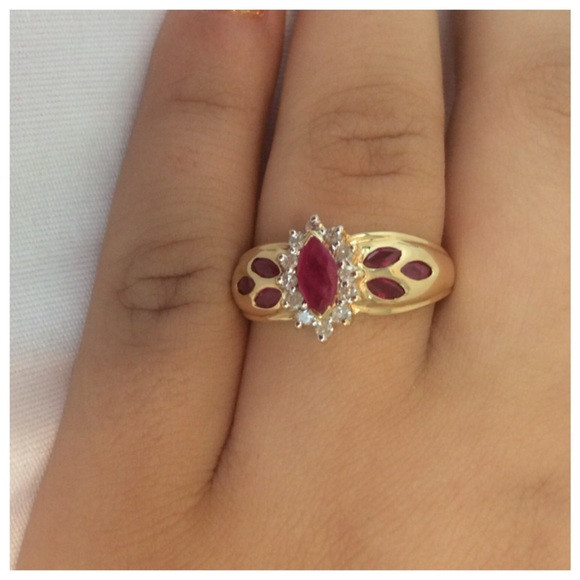 RUBY & DIAMOND RING - Picture 8 of 8