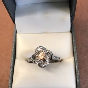 925 Silver Ring w Citrine(November) Birthstone