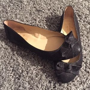 Kate Spade Sequin Bow Flats
