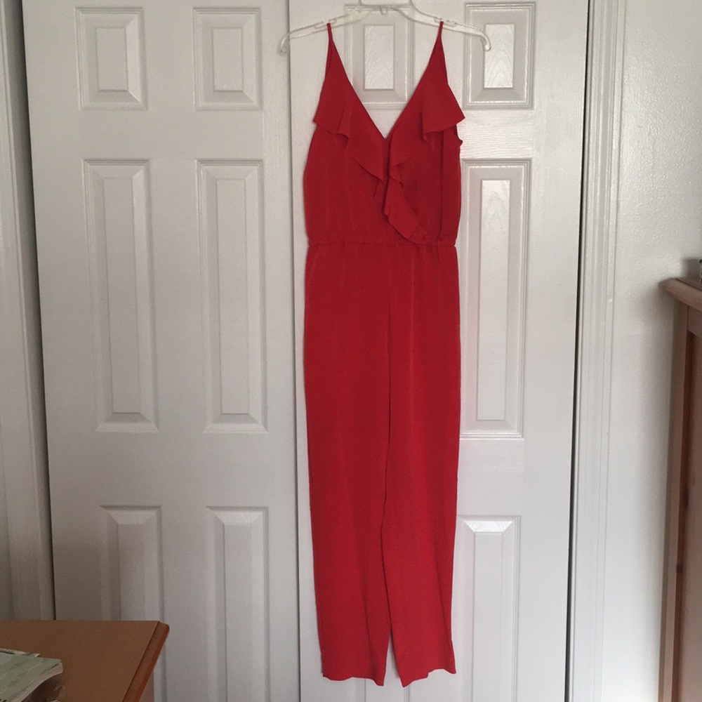 H&M coral jumpsuit