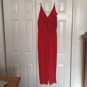 H&M coral jumpsuit