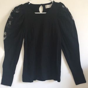 SALE ⚡️ZARA Black Puffy Sleeve Shirt