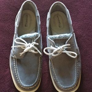 Blue/gray Sperry Top-sider
