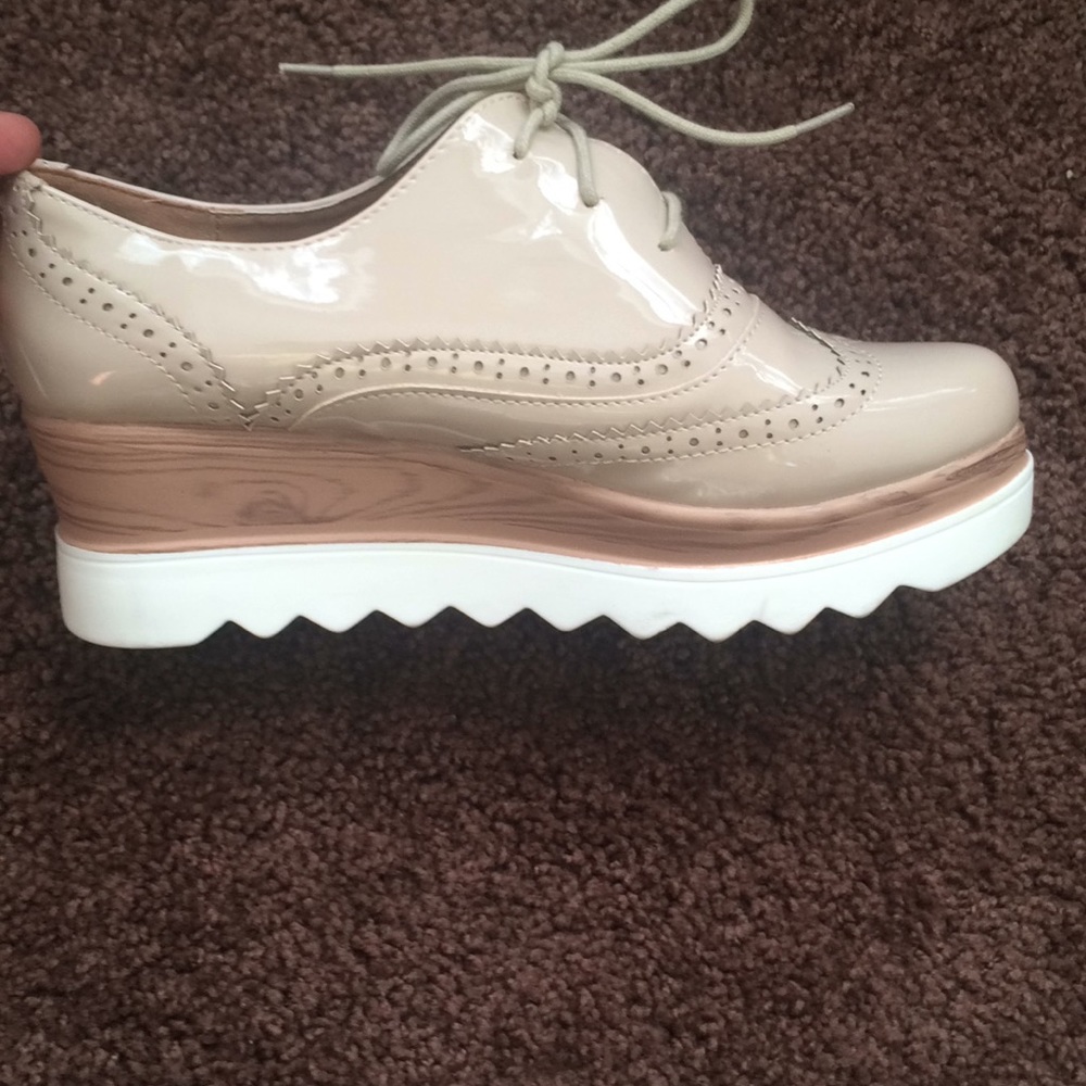 Oxford platforms worn once