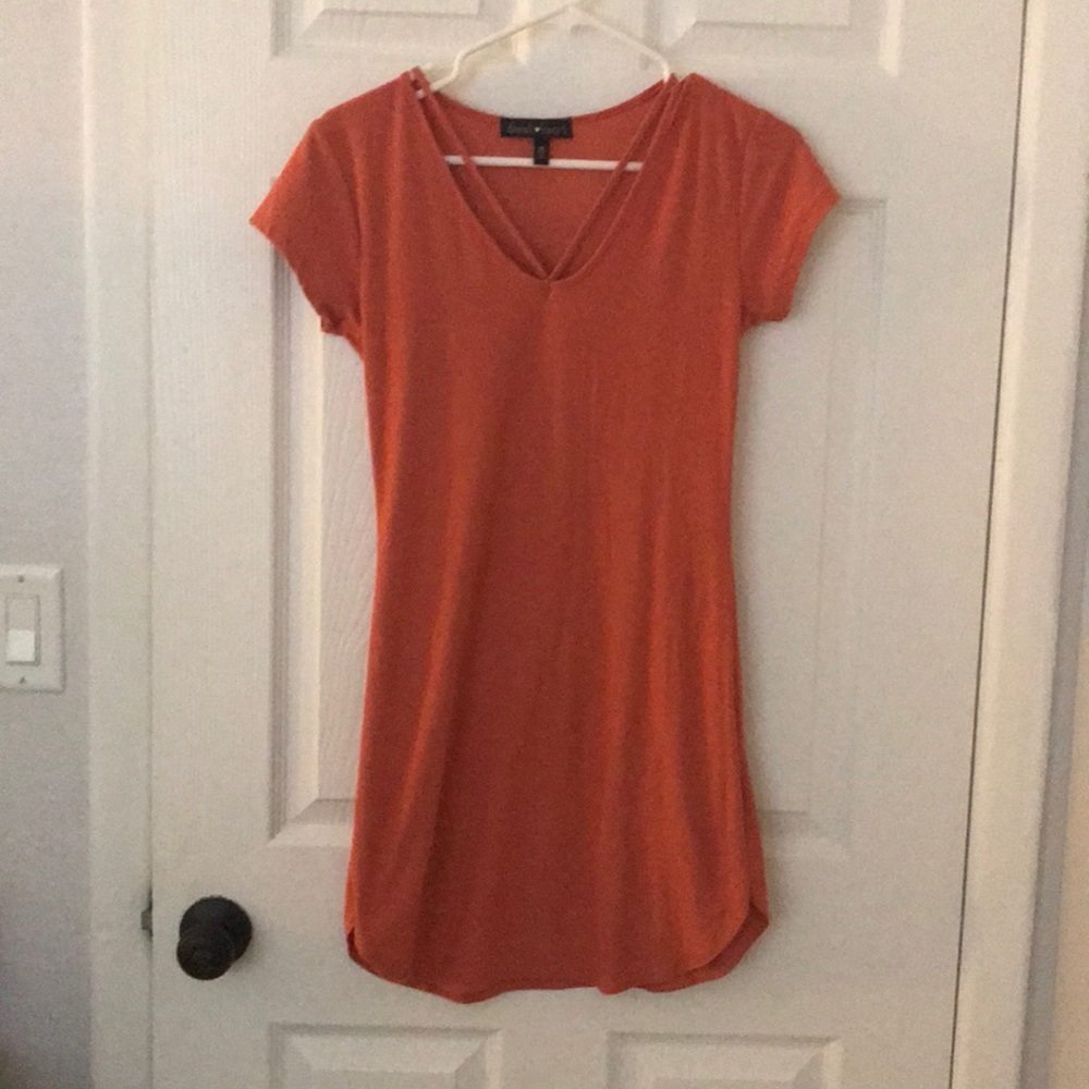Burnt orange dress