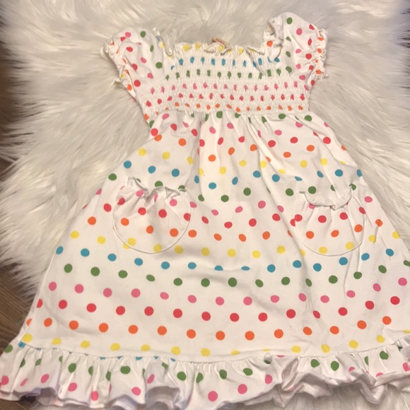 Other - Girls rainbow polkadot dress size 4T