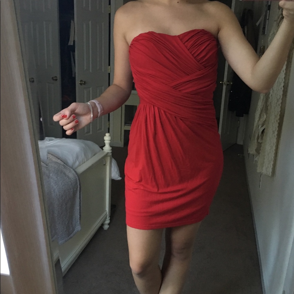 Express Red Dress - Picture 2 of 4