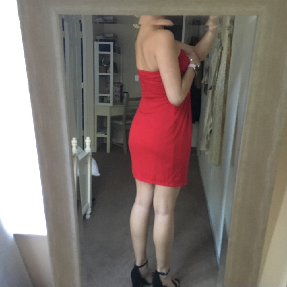 Express Red Dress - Picture 4 of 4