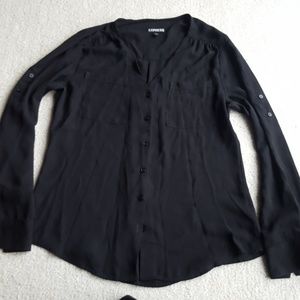 Black Express top full sleeves s:S