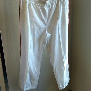 Vtg Tommy Hilfiger Cropped Warm Up Zip Pants
