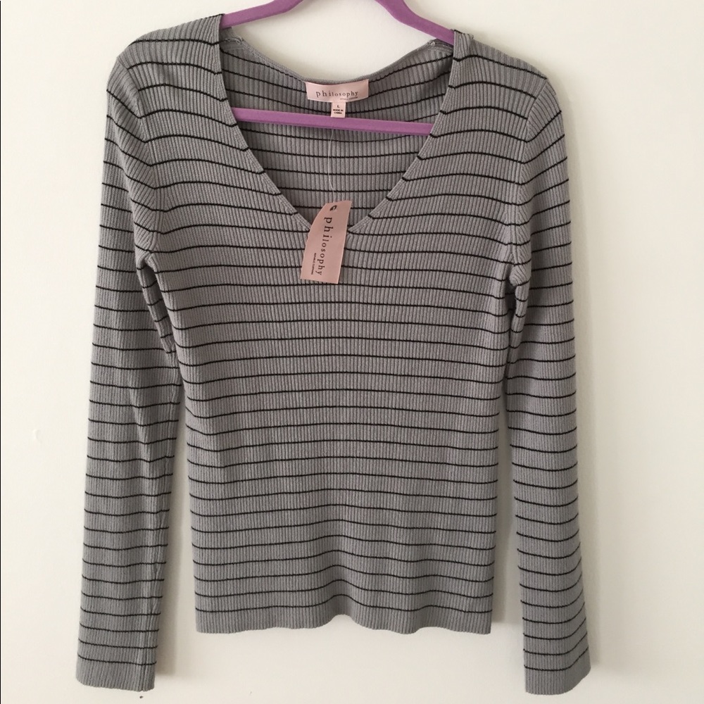 Philosophy, large, ribbed  top