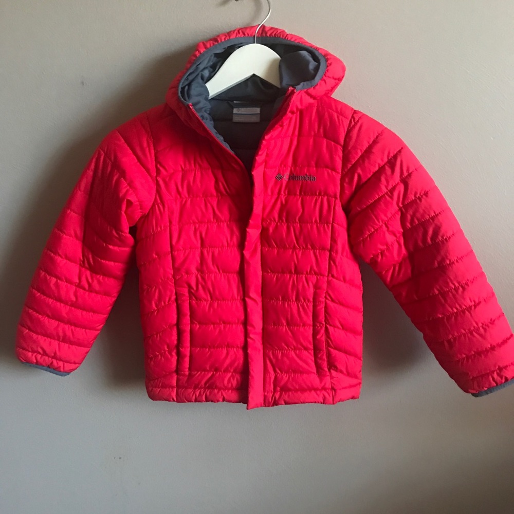 [Columbia] Kids Red Puffer Coat